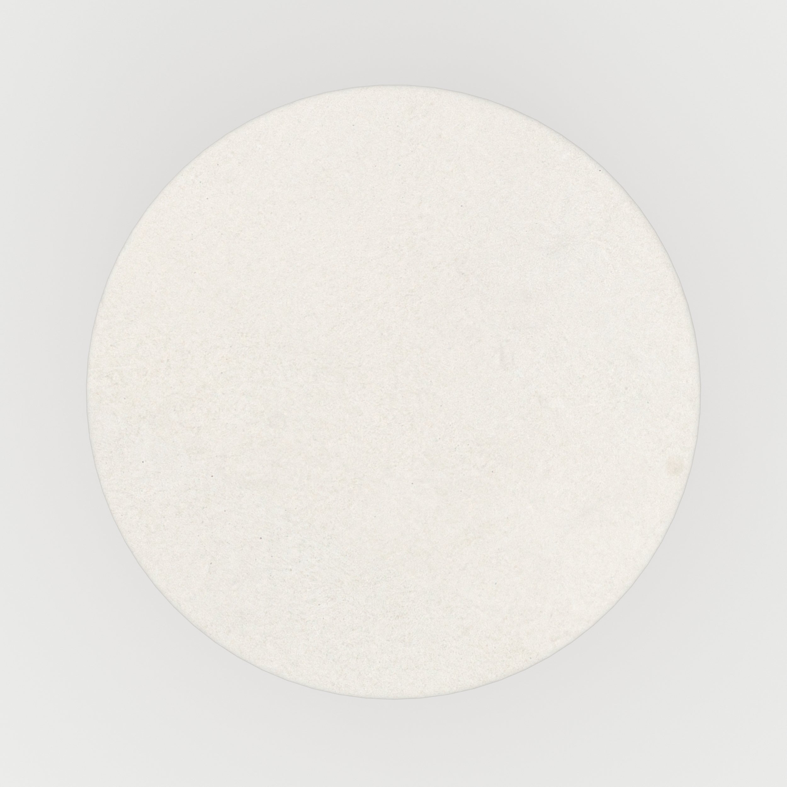 Maupiti - Table D'Appoint Ronde Blanche En Fibre D'Argile Effet Béton