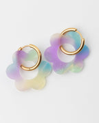 Boucles D'Oreilles Maxi Fleurette - Sirène