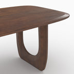 Maya - Mesa rectangular de madera maciza de mango 6 plazas