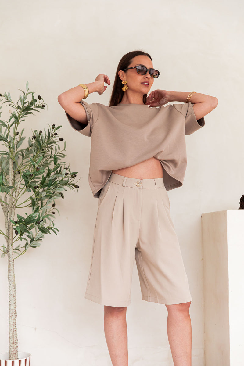 MAYER Taupe - Bermuda Fluide
