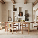 table en bois 8 places 220 cm tanah