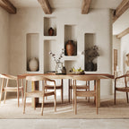 Tanah - Mesa rectangular para 8 personas en madera de Suar