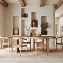 Table rectangulaire Tanah 8 personnes en bois 220 cM