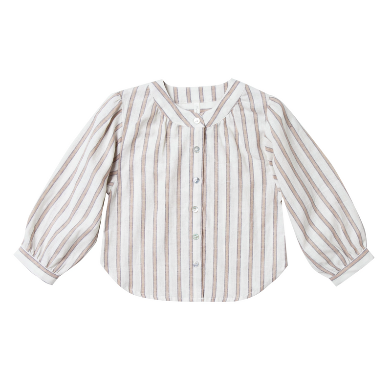 Rylee + Cru - Blusa a rayas Meadow Truffle