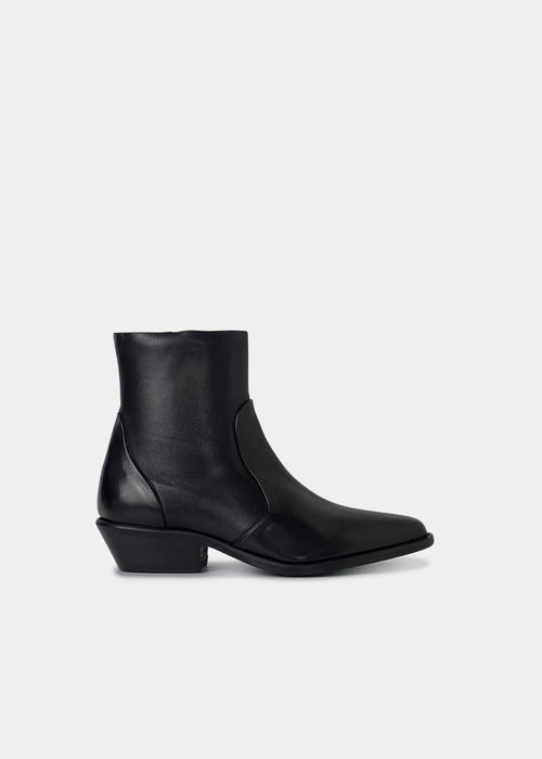 Boots Ann Tuil Mecanic - Cuir Noir