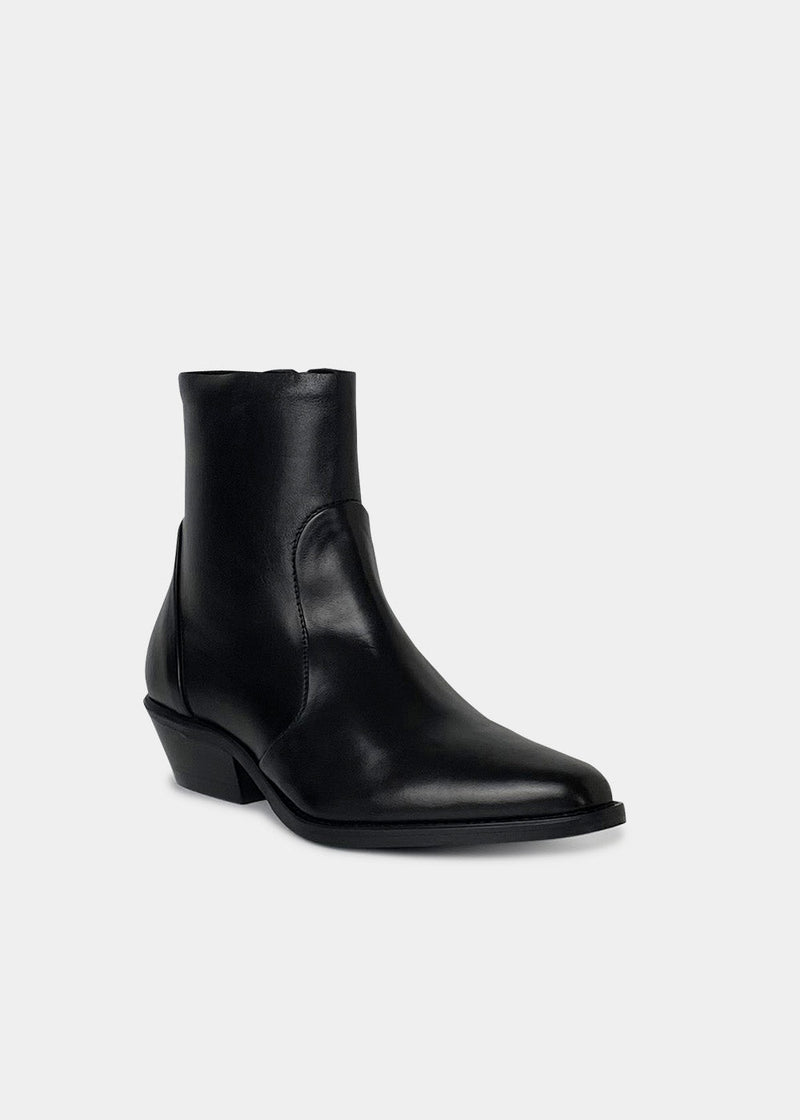Boots Ann Tuil Mecanic - Cuir Noir