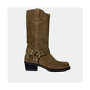 Bottes Ann Tuil Media - Velours Camel