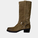 Bottes Ann Tuil Media - Velours Camel