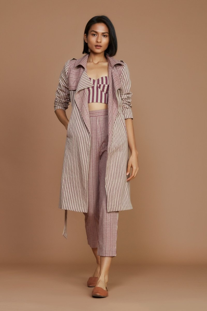 Megan Trench Coat - Mauve