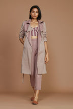 Megan Trench Coat - Mauve