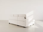 Meiya - Canapé D'Angle Convertible Avec Coffre - Tissu - Beige