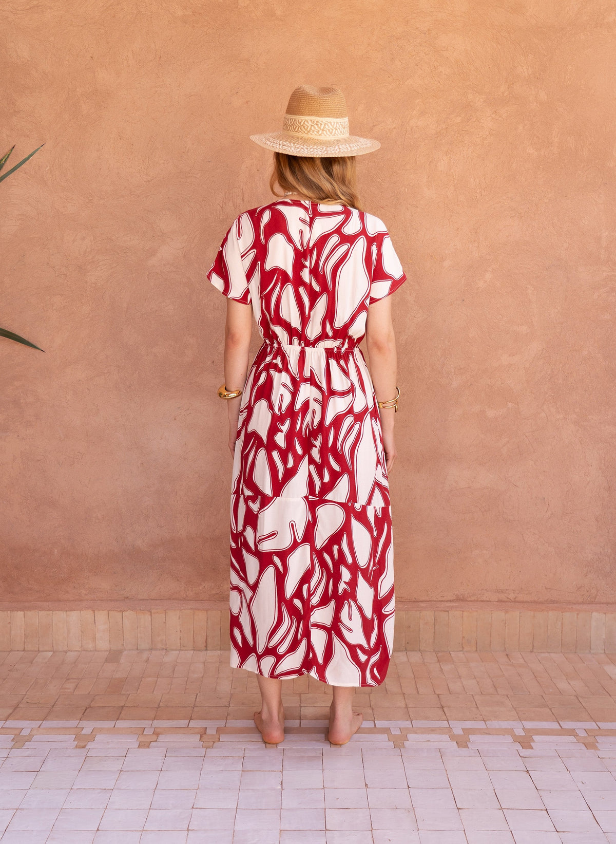 Robe Longue Mekia Flame Cerise