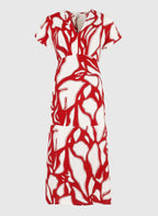 Robe Longue Mekia Flame Cerise
