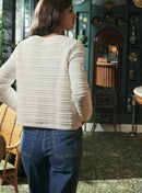 GILET MAILLE BLANC MELBA PETITE MENDIGOTE