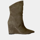 Boots Ann Tuil Melba - Velours Taupe