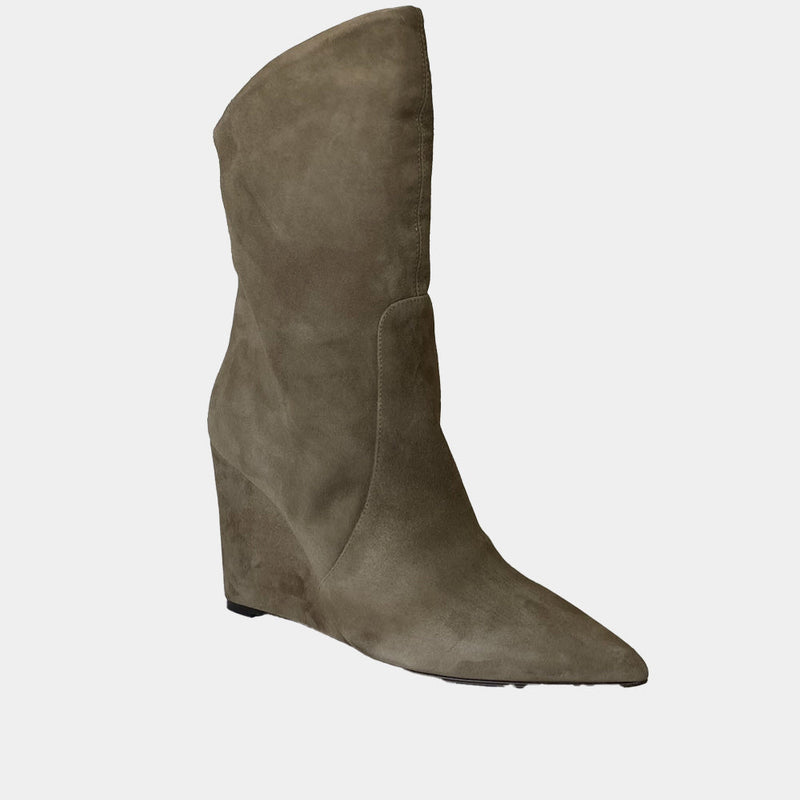 Boots Ann Tuil Melba - Velours Taupe