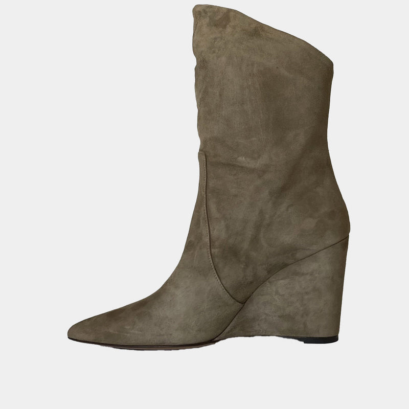 Boots Ann Tuil Melba - Velours Taupe