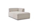Chaise Longue for MEGEVE Modular Sofa - Mottled Fabric - Right-Hand Corner