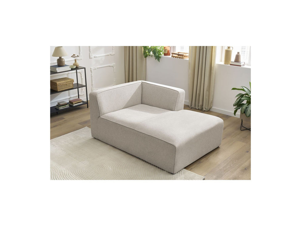 Chaise Longue for MEGEVE Modular Sofa - Mottled Fabric - Right-Hand Corner