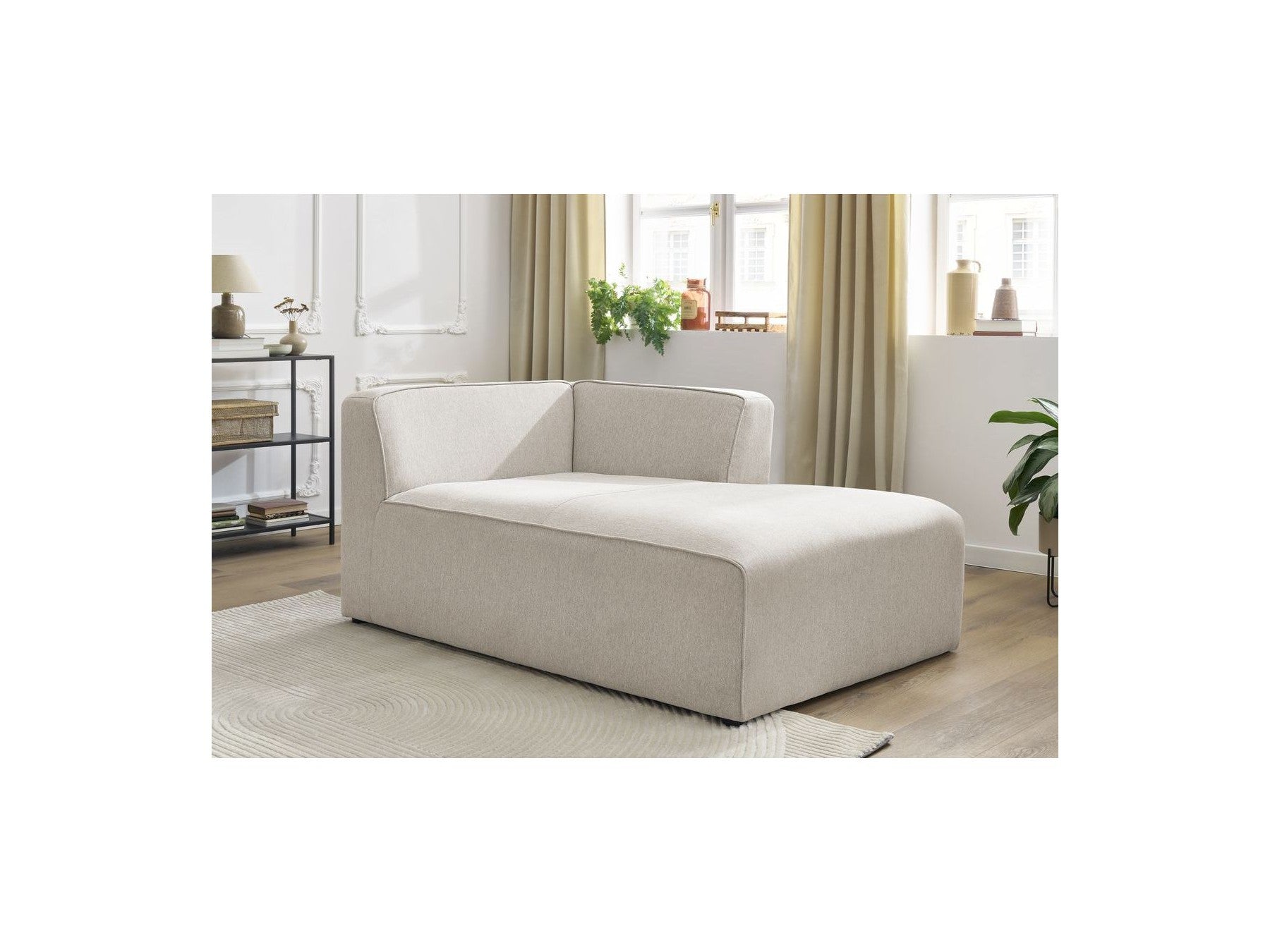 Chaise Longue for MEGEVE Modular Sofa - Mottled Fabric - Right-Hand Corner