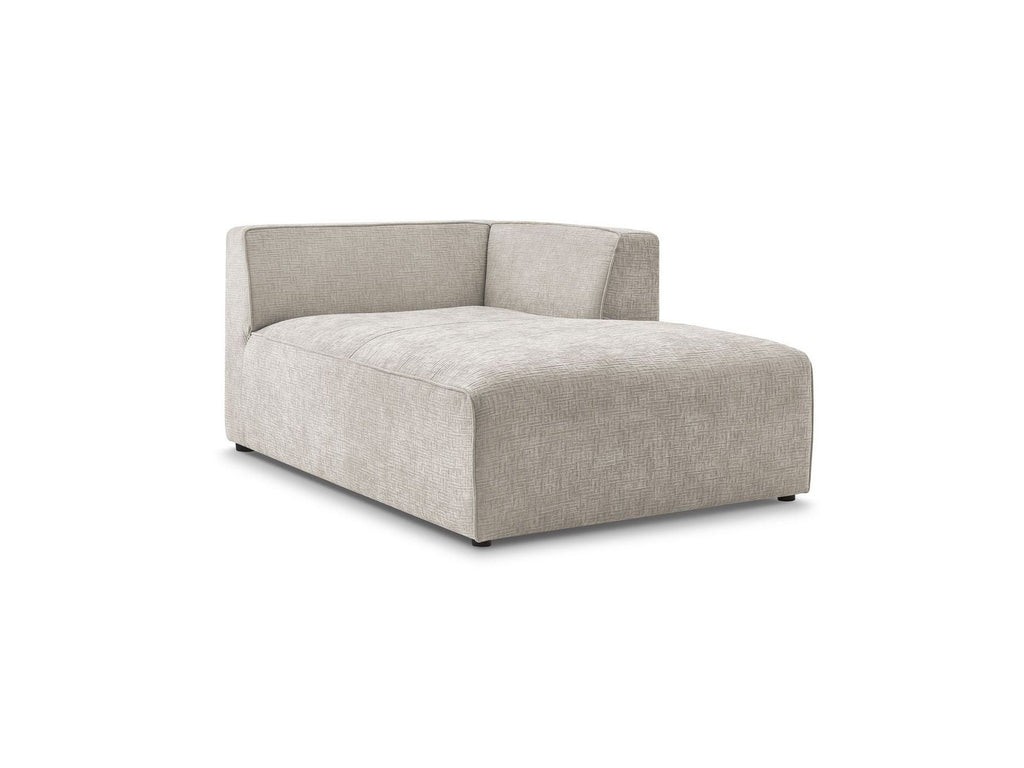 Chaise Longue for MEGEVE Modular Sofa - Textured Fabric - Right-Hand Corner