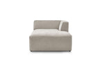 Chaise Longue for MEGEVE Modular Sofa - Textured Fabric - Right-Hand Corner