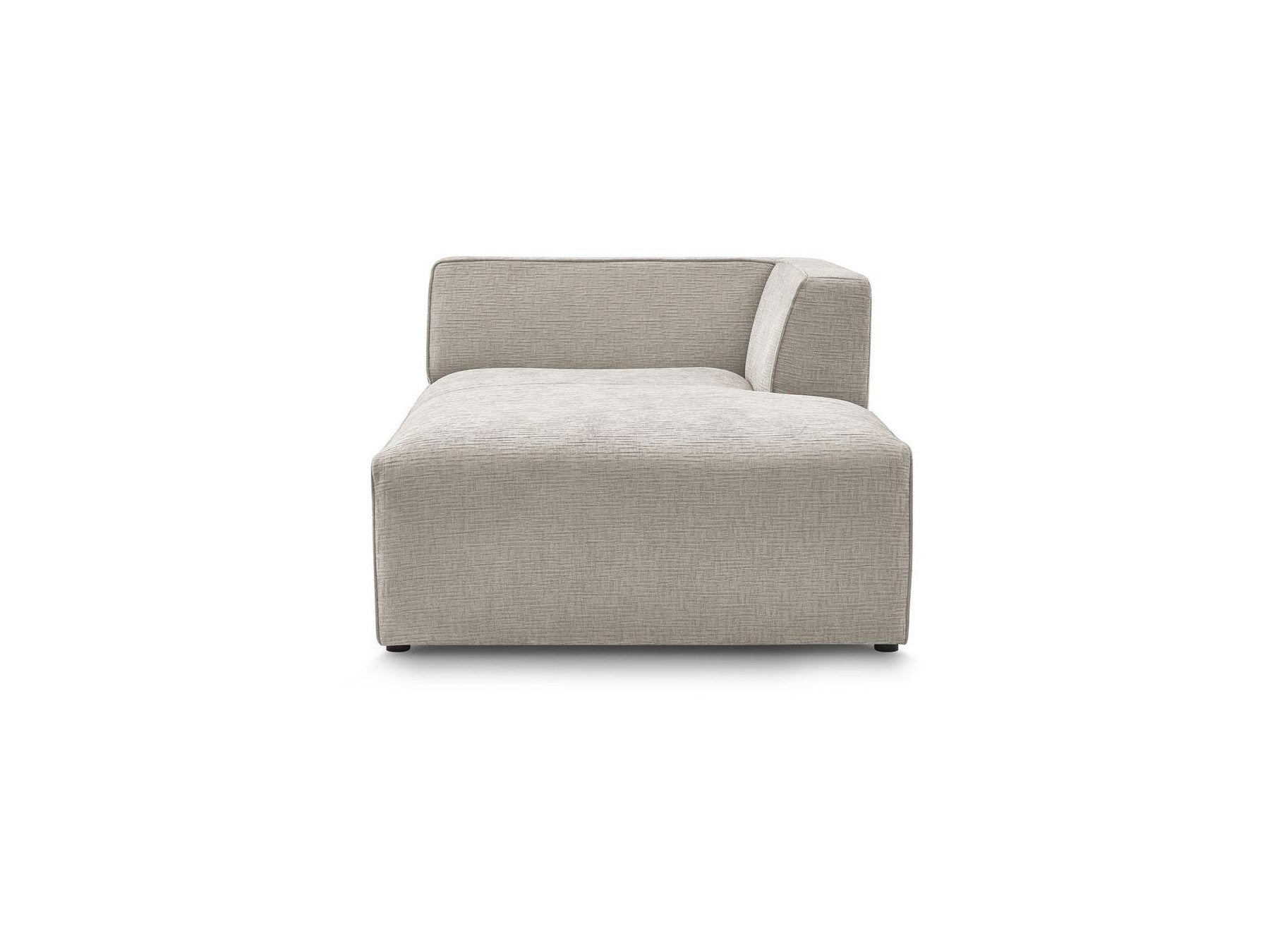 Chaise Longue for MEGEVE Modular Sofa - Textured Fabric - Right-Hand Corner