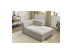 Chaise Longue for MEGEVE Modular Sofa - Textured Fabric - Right-Hand Corner