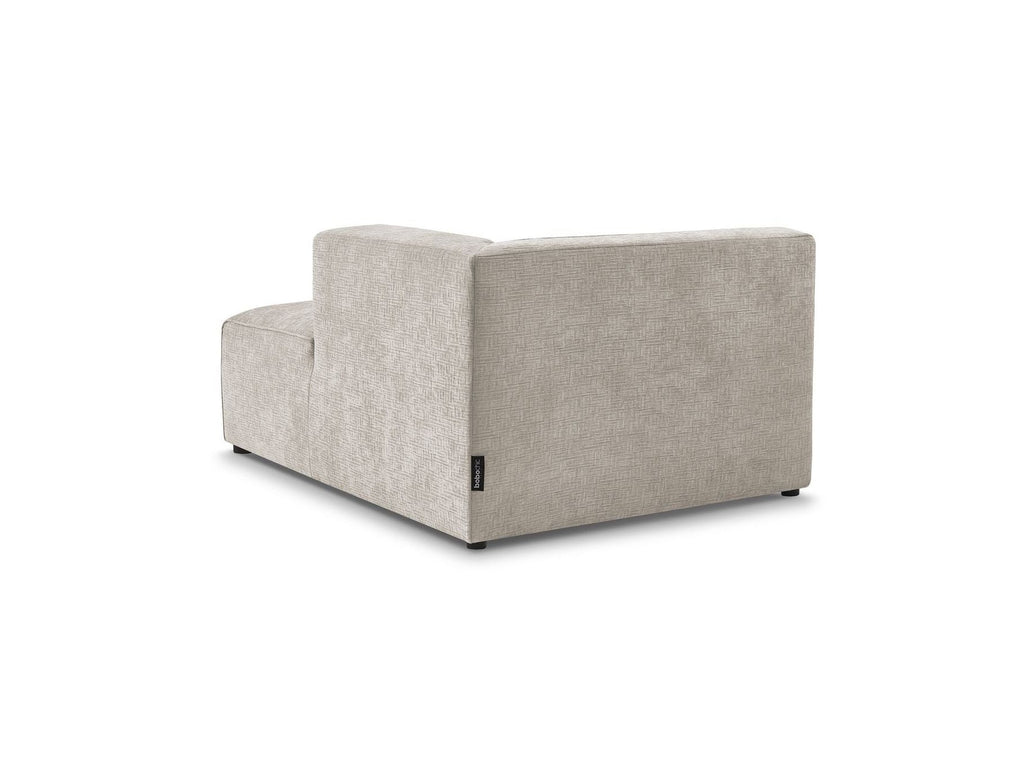 Chaise Longue for MEGEVE Modular Sofa - Textured Fabric - Right-Hand Corner