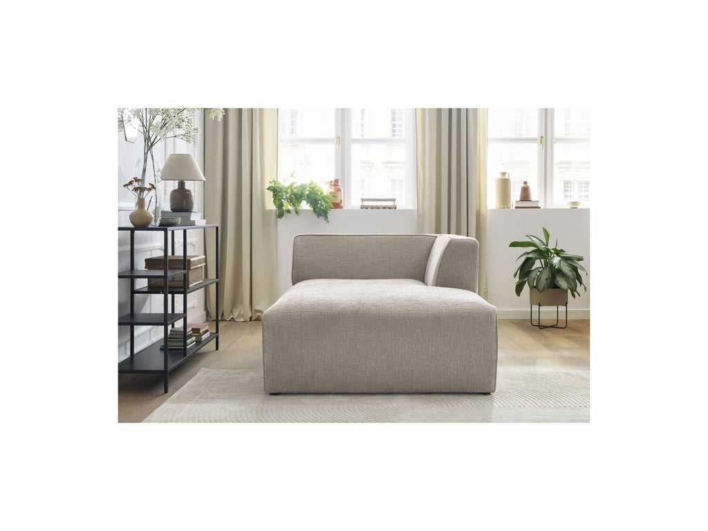 Chaise Longue for MEGEVE Modular Sofa - Textured Fabric - Right-Hand Corner