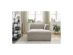 Chaise Longue for MEGEVE Modular Sofa - Textured Fabric - Right-Hand Corner