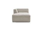 Méridienne Pour Canapé Modulable Megeve - Tissu Texturé - Angle Gauche