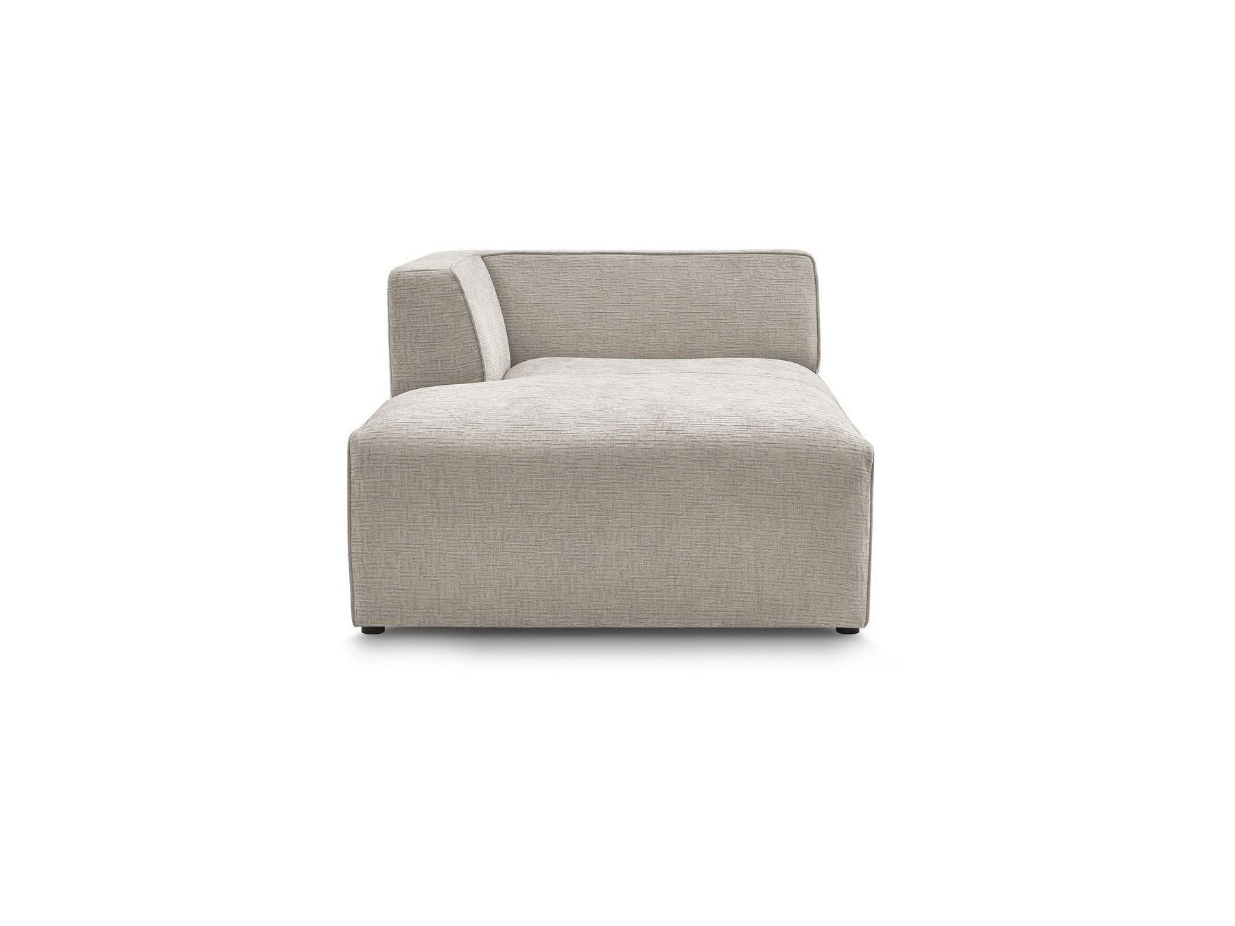 Méridienne Pour Canapé Modulable Megeve - Tissu Texturé - Angle Gauche