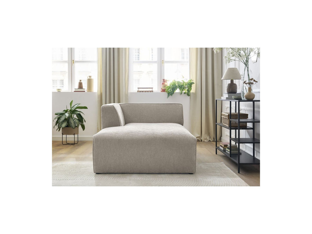 Méridienne Pour Canapé Modulable Megeve - Tissu Texturé - Angle Gauche