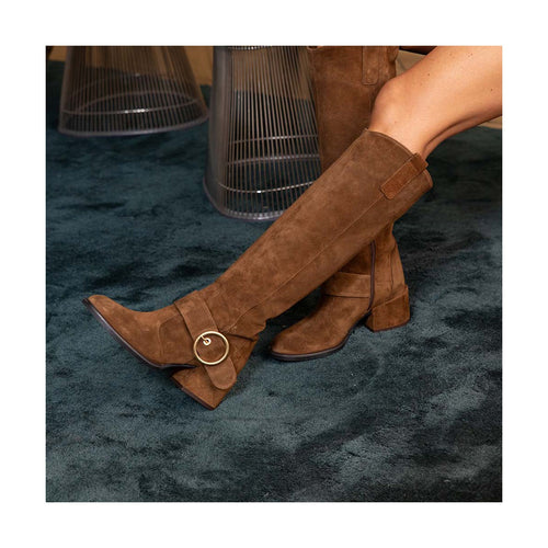 Bottes Ann Tuil Meteo - Velours Camel