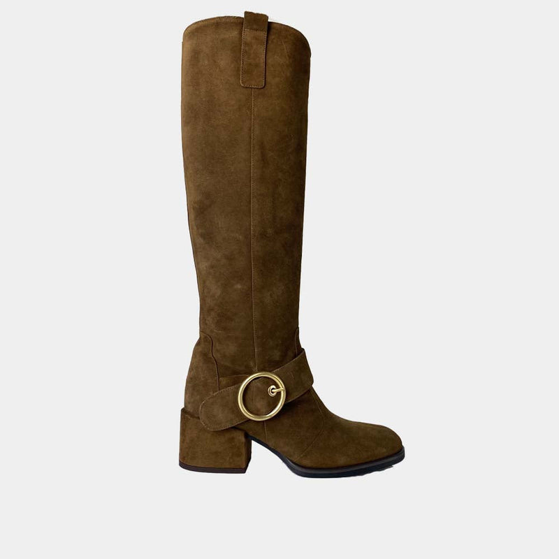 Bottes Ann Tuil Meteo - Velours Camel