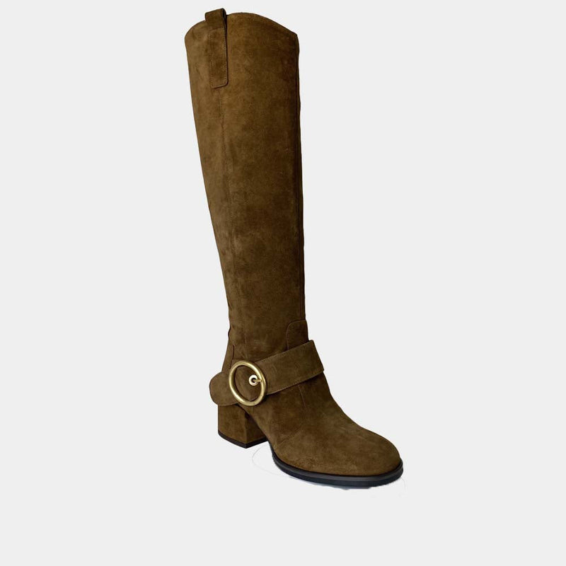 Bottes Ann Tuil Meteo - Velours Camel