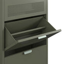 Adel - Meuble À Chaussures 3 Portes - Métal - Vert