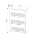 Adel - Meuble À Chaussures 3 Portes - Métal - Vert