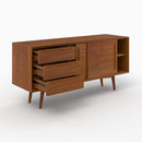 Buffet Waya 2 portes 3 tiroirs en teck