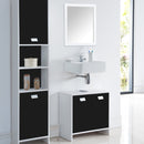 Mueble bajo de 2 puertas - Negro