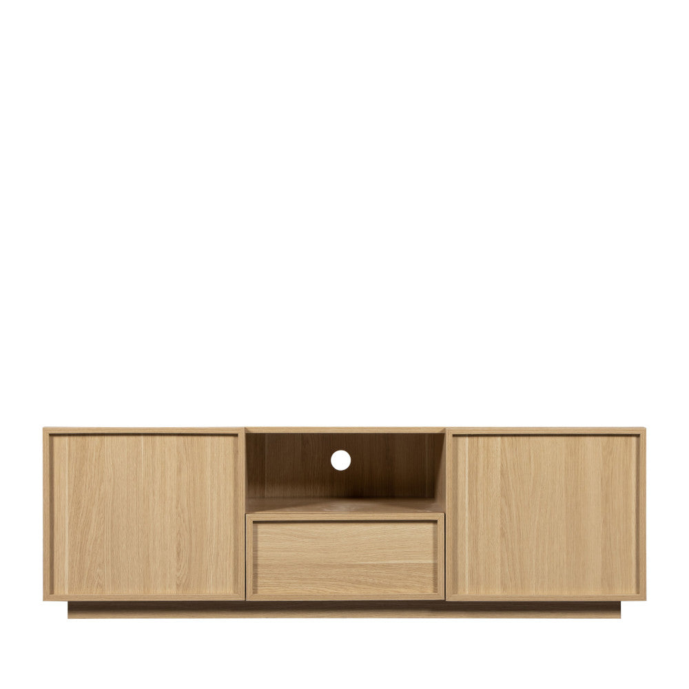 Joy - Mueble de TV de 2 puertas - Madera - Madera clara