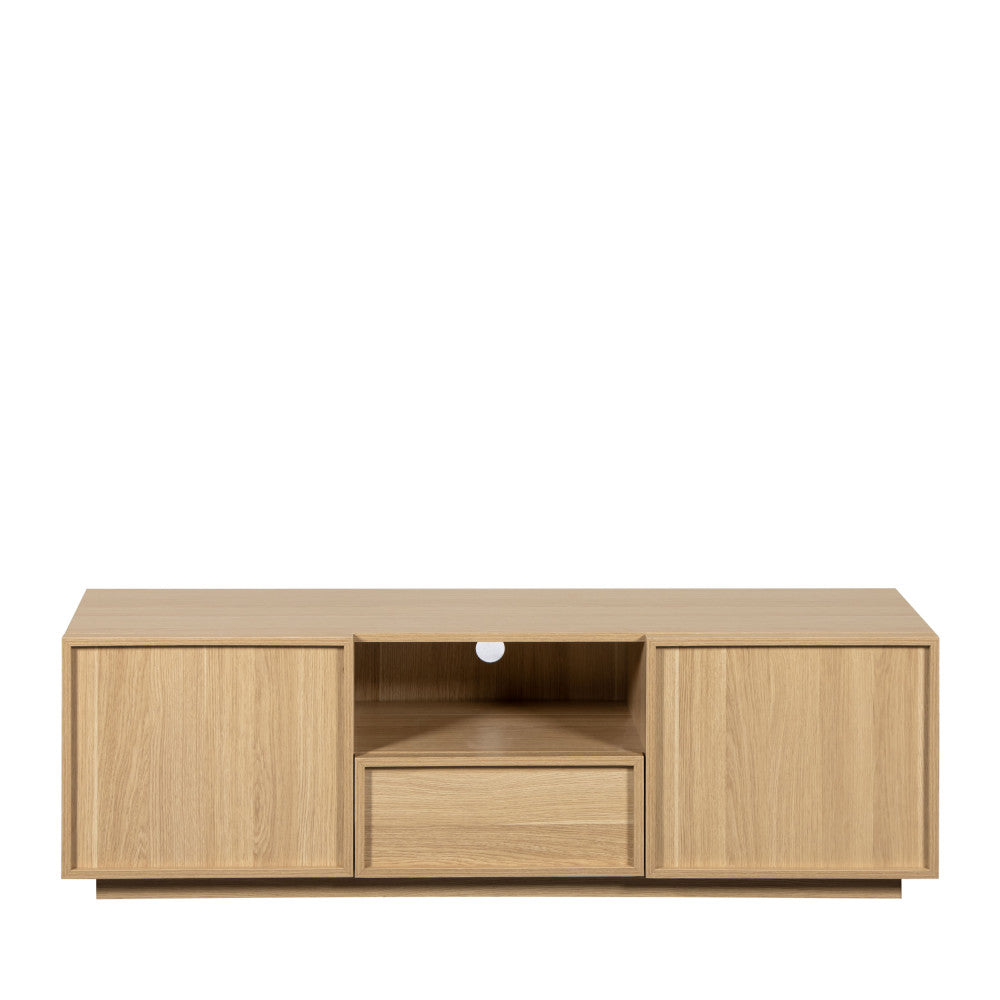 Joy - Mueble de TV de 2 puertas - Madera - Madera clara