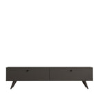 Yara - Mueble de TV de 2 puertas - Madera - Gris antracita
