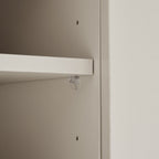 Stanley - Mueble de TV de 2 puertas y metal - Madera - Beige