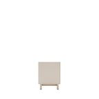 Stanley - Mueble de TV de 2 puertas y metal - Madera - Beige