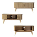 Mueble TV 2 puertas correderas - Ernest - Décor Bois