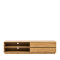 Since - Mueble de TV con 2 cajones y 2 nichos - Madera - Madera clara