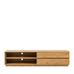 Since - Mueble de TV con 2 cajones y 2 nichos - Madera - Madera clara