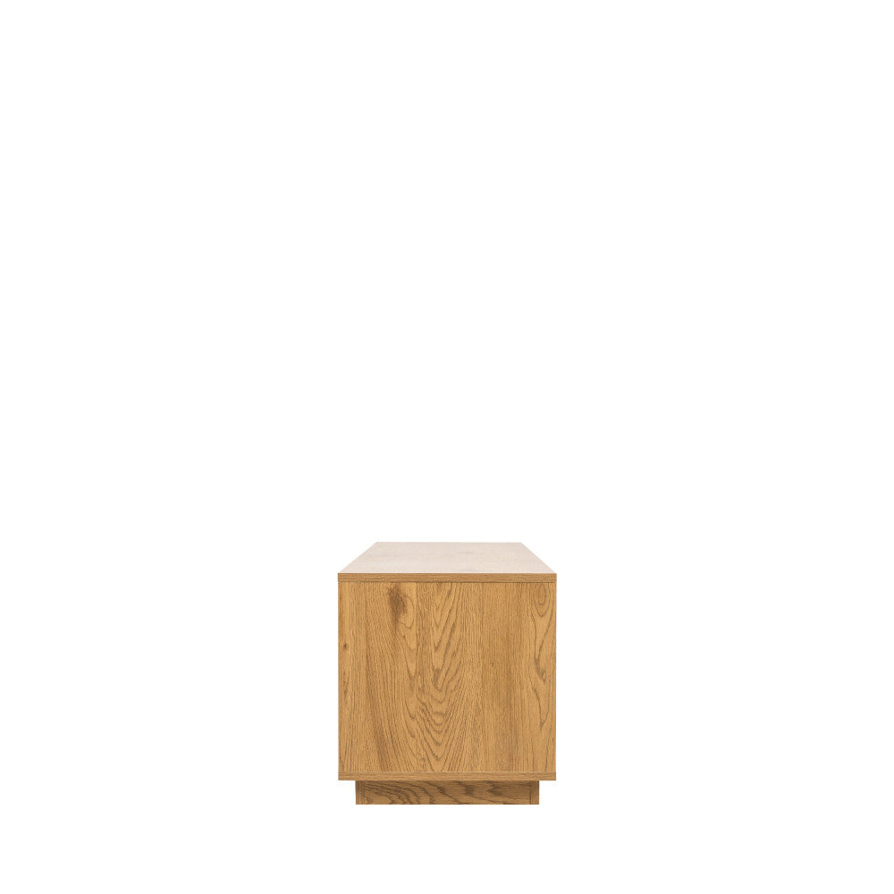 Since - Mueble de TV con 2 cajones y 2 nichos - Madera - Madera clara